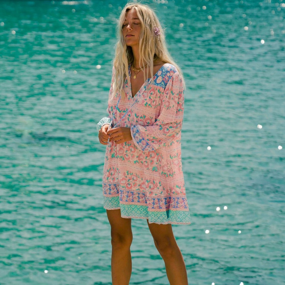 🧜🏽‍♀️NWOT BILLABONG BOHO BABYDOLL DRESS